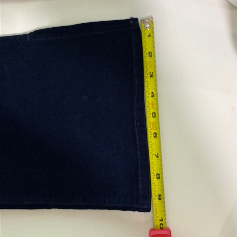 Madewell Women Corduroy Pants Straight Leg Dark Blue Kick out Sz 31 New Midrise - Picture 14 of 14